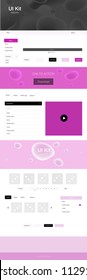 Light Pink vector style guide with bent lines. Elegant bright illustration with gradient  in memphis style. Simple colorful design for websites.