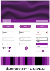 Light Pink vector style guide with bent lines. Colorful illustration in abstract memphis style with gradient. This template you can use for landing pages.