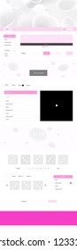 Light Pink vector style guide with bent lines. Elegant bright illustration with gradient  in memphis style. Modern template for your landing page.