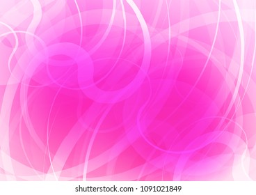 Light Pink vector template with abstract lines. An elegant bright illustration with gradient. The elegant pattern for brand book.