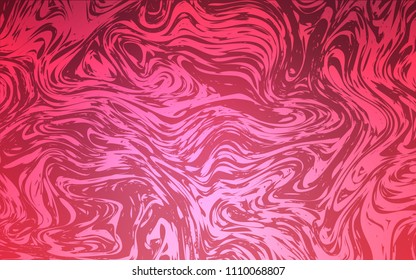 Light Pink vector template with abstract circles. Modern gradient abstract illustration with bandy lines. The elegant pattern for brand book.