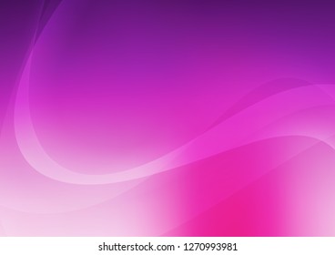 Light Pink vector template with abstract lines. Creative illustration in halftone marble style with gradient. Brand new design for your ads, poster, banner.