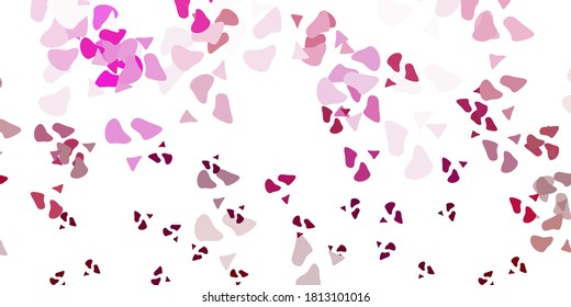 Light pink vector template with abstract forms. Simple design in abstract style with gradient forms. Modern design for your ads.