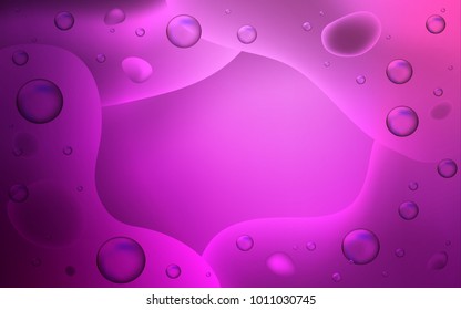 Light Pink vector template with bent ribbons. A completely new color illustration in memphis style. The elegant pattern for brand book.