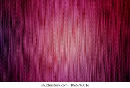 Light Pink vector template with bent lines. Shining crooked illustration in marble style. Pattern for your business design.