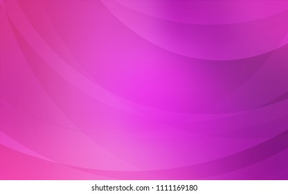 Light Pink vector template with bent ribbons. Colorful abstract illustration with gradient lines. Brand-new design for your ads, poster, banner.