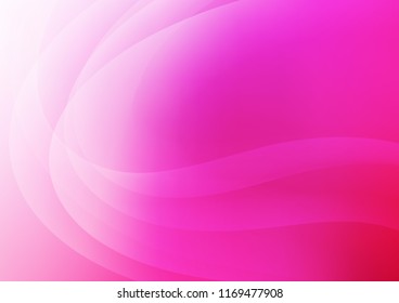 Light Pink vector template with bent ribbons. Colorful illustration in abstract marble style with gradient. A completely new template for your business design.
