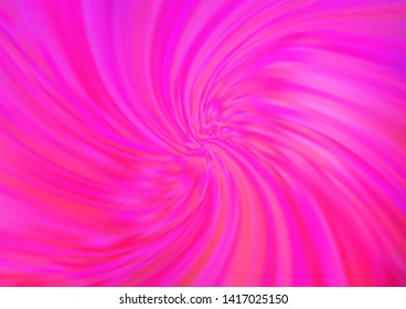 Light Pink vector template with bent ribbons. A completely new color illustration in marble style. The best blurred design for your business.