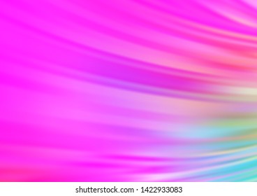 Light Pink vector template with bent ribbons. An elegant bright illustration with gradient. The template for cell phone backgrounds.