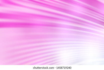 Light Pink vector template with bent lines. A sample with colorful lines, shapes. The best colorful design for your business.