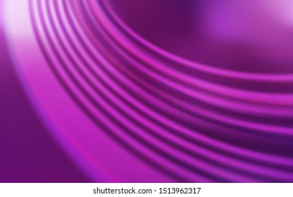Light Pink vector template with bent lines. A circumflex abstract illustration with gradient. Elegant pattern for a brand book.