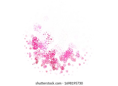 Light Pink vector template with bent lines. An elegant bright illustration with gradient. The best colorful design for your business.