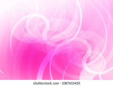 Light Pink vector template with bubble shapes. Blurred geometric sample with gradient bubbles.  The best blurred design for your business.