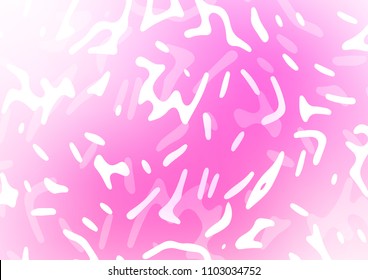 Light Pink vector template with bubble shapes. Geometric illustration in marble style with gradient.  The elegant pattern for brand book.