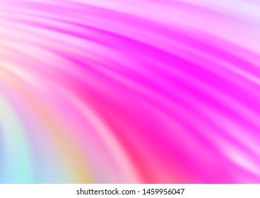 Light Pink vector template with bubble shapes. Shining crooked illustration in marble style. Pattern for your business design.
