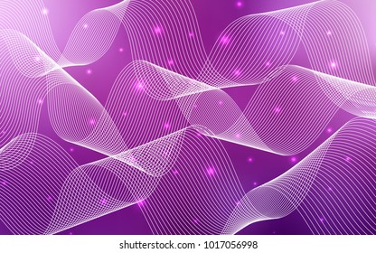 Light Pink vector template with carnival confetti. Blurred decorative design in anniversary style with confetti. The pattern can be used for new year ad, booklets.