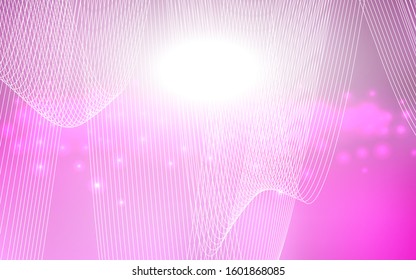 Light Pink vector template with carnival confetti. Blurred decorative design in anniversary style with confetti. The pattern can be used for birthday gifts, congratulations.