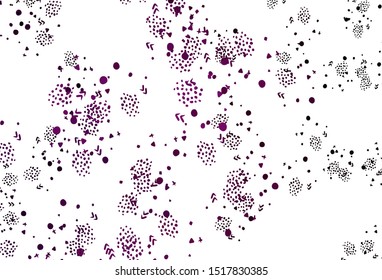 Light Pink vector template with chaotic shapes. Decorative design in abstract style with random forms. Best smart design for your business.