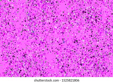 Light Pink vector template with chaotic shapes. Colorful chaotic forms with gradient in modern style. Modern design for your business card.