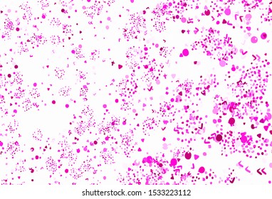 Light Pink vector template with chaotic shapes. Illustration with colorful gradient shapes in abstract style. Background for a cell phone.