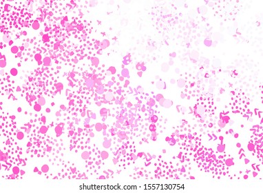 Light Pink vector template with chaotic shapes. Colorful chaotic forms with gradient in modern style. Background for a cell phone.
