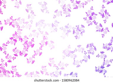 Light Pink vector template with chaotic shapes. Simple colorful illustration with abstract gradient shapes. Elegant design for wallpapers.
