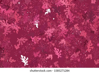Light Pink vector template with chaotic shapes. Decorative design in abstract style with random forms. Simple design for your web site.