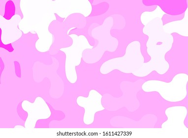 Light Pink vector template with chaotic shapes. Illustration with colorful gradient shapes in abstract style. Elegant design for wallpapers.
