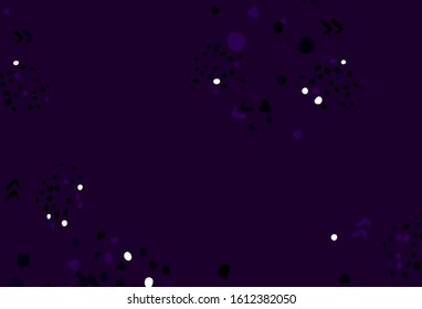Light Pink vector template with chaotic shapes. Colorful chaotic forms with gradient in modern style. Best smart design for your business.