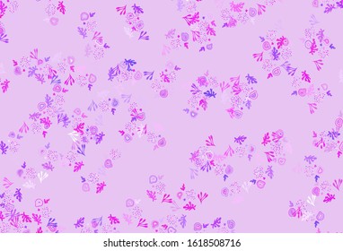 Light Pink vector template with chaotic shapes. Simple colorful illustration with abstract gradient shapes. Elegant design for wallpapers.