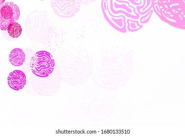 Plantilla vectorial rosa claro con formas caóticas. Ilustración con formas de degradado coloridas en estilo abstracto. Fondo para un teléfono móvil.