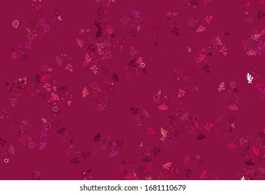 Light Pink vector template with chaotic shapes. Simple colorful illustration with abstract gradient shapes. Best smart design for your business.