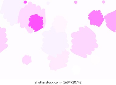 Light Pink vector template with chaotic shapes. Colorful chaotic forms with gradient in modern style. Simple design for your web site.