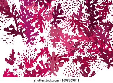 Light Pink vector template with chaotic shapes. Colorful chaotic forms with gradient in modern style. Modern design for your business card.