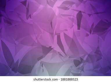 Light Pink vector template with chaotic poly shapes. Modern abstract illustration with colorful random forms. Background for a cell phone.