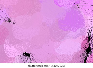 Light Pink vector template with chaotic shapes. Decorative design in abstract style with random forms. Background for a cell phone.