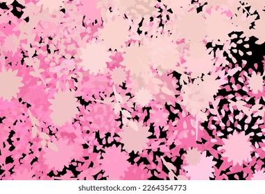 Light Pink vector template with chaotic shapes. Illustration with colorful gradient shapes in abstract style. Background for a cell phone.