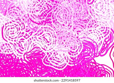 Plantilla vectorial rosa claro con formas caóticas. Diseño decorativo en estilo abstracto con formas aleatorias. Diseño moderno para su tarjeta de visita.