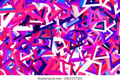 Light Pink vector template with chaotic shapes. Colorful chaotic forms with gradient in modern style. Modern design for your business card.