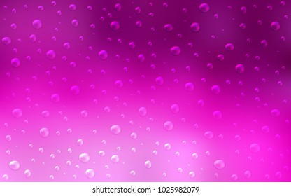Light Pink vector template with circles. Blurred bubbles on abstract background with colorful gradient. The pattern can be used for beautiful websites.