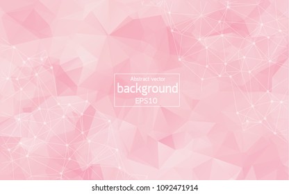 Light Pink vector template with circles, triangles. Modern abstract colorful illustration with spheres and lines. Pattern can be used for futuristic ad, booklets.