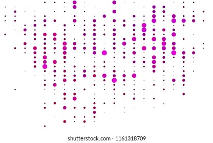 Light Pink vector  template with circles. Glitter abstract illustration with blurred drops of rain. The pattern can be used for ads, leaflets of liquid.