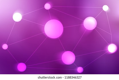 Light Pink vector template with circles, triangles. Abstract illustration with colorful discs and triangles. Pattern can be used for futuristic ad, booklets.