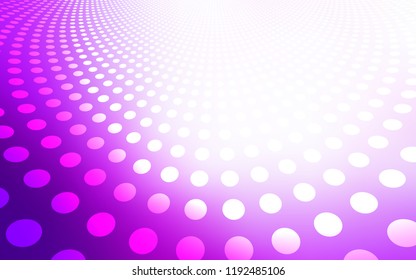 Light Pink vector template with circles. Illustration with set of shining colorful abstract circles. Pattern can be used for ads, leaflets.