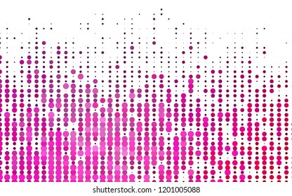 Light Pink vector template with circles. Illustration with set of shining colorful abstract circles. Pattern for ads, booklets.