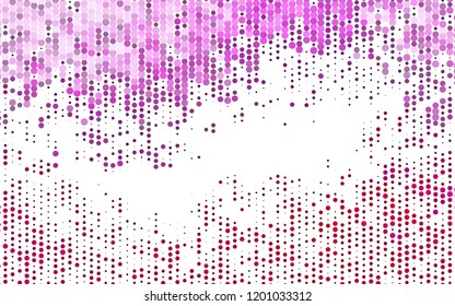 Light Pink vector template with circles. Beautiful colored illustration with blurred circles in nature style. Pattern for ads, booklets.