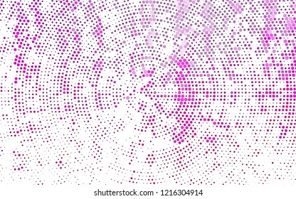 Light Pink vector template with circles. Illustration with set of shining colorful abstract circles. Pattern of water, rain drops.
