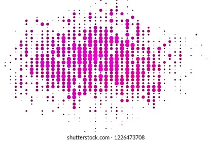 Light Pink vector template with circles. Illustration with set of shining colorful abstract circles. Design for posters, banners.