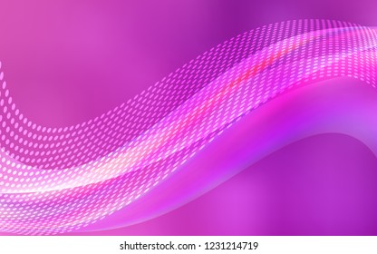Light Pink vector template with circles, triangles. Colorful illustration with circles and lines in futuristic style. Design for your business advert.