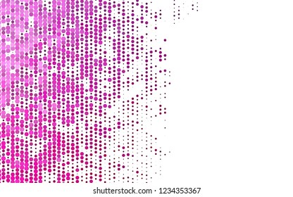 Light Pink vector template with circles. Illustration with set of shining colorful abstract circles. Pattern for beautiful websites.